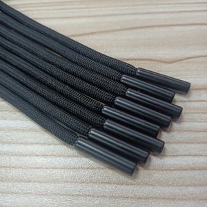 Custom Eco-Friendly Braided 100% Polyester Luxury Garment Drawstring <b>Cords</b> with Rubber Tips for Hoodie - Product Image 4