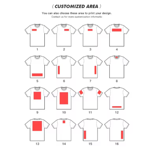 T-shirt à manches courtes pour homme, col rond, 100% coton jersey, coupe ample, style décontracté, logo imprimé sur le dos, couleur et logo personnalisés - Product Image 2