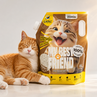 Litière pour chat OK PET Tofu 10L, agglomération instantanée, formule à haute absorption, qualité supérieure, fournisseur de litière pour chat en gros