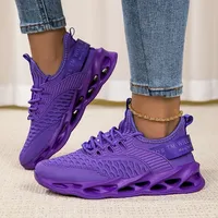 Sepatu Olahraga Wanita Grosir Custom, Sepatu Sneakers Pria Fashion, Mesh Bernapas, Sepatu Lari Musim Gugur untuk Wanita Ukuran Besar 43