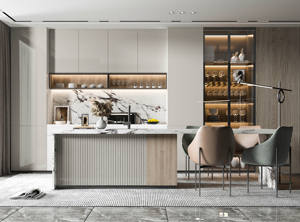 Artisanat moderne en ligne Villa Home Armoires de cuisine Appareils high-tech pour votre solution de stockage de cuisine - Product Image 4