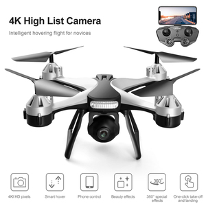 Gris Nuevo 801 Drone Cámara Wifi 4K 2,4g Smart Hover Mini Drone 4K Cámara dual Juguete de <span class=keywords><strong>control</strong></span> remoto - Product Image 1