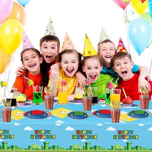 Artículos para Fiestas Temáticas de Videojuegos, Platos de Papel, Servilletas, Mantel, Pajitas y Vasos para Decoración de Fiestas de <span class=keywords><strong>Cumpleaños</strong></span> para Niños - Product Image 5