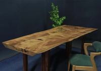 Table à manger en bois de camphre SLAB Table centrale en bois naturel pour cuisine Restaurant hôtel-pour les villas de bureau à domicile