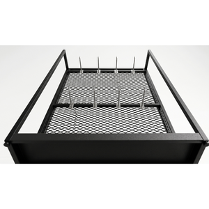 Estante de Exhibición W1 Independiente de 4 Niveles para Supermercados y Tiendas Minoristas, Acero Laminado en Frío, Negro/Blanco - Product Image 6