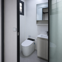 Villa préfabriquée modulaire de 40 pieds sur deux étages, conteneur habitable avec hauteur supplémentaire de 2,85 m et balcon pour hôtel-resort