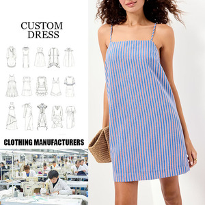 Custom Oem Lady Crinkle Strappy Mini Shift <strong>Dress</strong> for Women Fashion Ladies <strong>Dresses</strong> Summer Female Party Evening Vestidos - Product Image 1