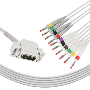 Ekg Kabel En Leadwire Hellige Compatibel Direct-Connect Ekg Kabel 10 Leidt Iec Kabel Ecg/Ekg