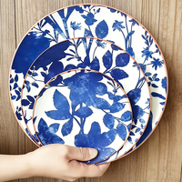Bol à dessert en céramique de cuisine personnalisé en blanc en vrac promotionnel, assiette à dîner en porcelaine pour mariage