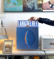 Boîte de rangement pour disques vinyles en acrylique personnalisée de 12 pouces, sur pied, pour l'affichage et la collection de CD et d'albums