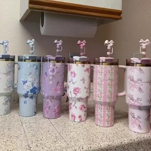 Gobelet Stan's Home en Acier Inoxydable de 40 oz / 1,2 L, Nouveau Style, Impression Love Garden, Gobelet de Voiture Isotherme pour Mac - Product Image 2