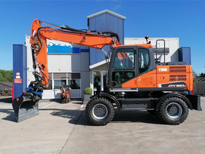 Excavadora de Ruedas Hidráulica Completa DX160W de 19.4 Toneladas con Motor, Caja de Cambios, PLC, Bomba, 1 Año de Garantía, Alto Rendimiento, en Stock - Product Image 3