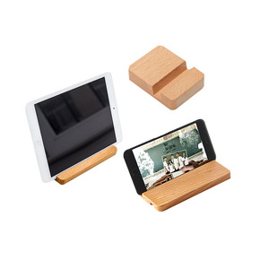 Hongjie Beech Wood Phone <b>Stand</b> Solid Wood Minimalist Desktop Display <b>Stand</b> For Mobile Phone - Product Image 4