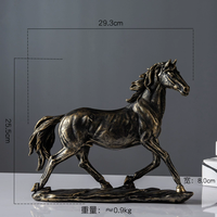 Cheval créatif arrive avec succès Figurine décorative Home Bar Cabinet Ornement pour l'attraction de la richesse