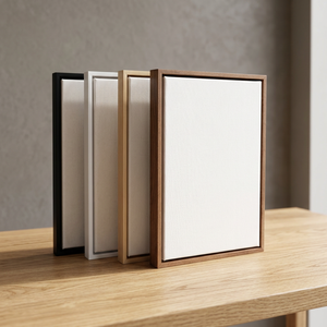 Handmade Modern Vertical Minimalist Wood 4x6 Full Color Photo <b>Frame</b> with Customized Shape Thin <b>Design</b> <b>Wall</b> Mounting - Product Image 5