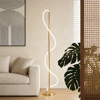 Lámpara de Pie LED de Cobre para Interiores de Villas y Hoteles, Lámpara de Pie de Lujo para Decoración del Hogar, Precio de Fábrica