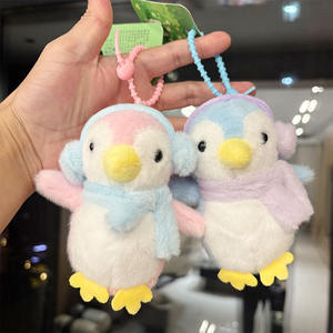 พวงกุญแจตุ๊กตาเพนกวินน้อยน่ารักพร้อมหูฟังติดตัว ขนาด 4 นิ้ว ของเล่นตุ๊กตา - Product Image 5
