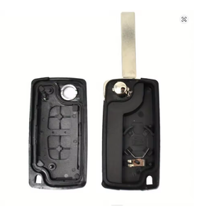 <span class=keywords><strong>Coque</strong></span> de <span class=keywords><strong>clé</strong></span> à rabat à <span class=keywords><strong>2</strong></span> <span class=keywords><strong>boutons</strong></span> pour Peugeot 308 207 307 Citroën C2 <span class=keywords><strong>C3</strong></span> C4 C6 Clés de voiture à distance - Product Image 3