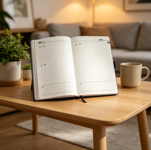 Agenda en cuir personnalisé 2027 avec logo <span class=keywords><strong>Zenith</strong></span> Bank en relief, planificateur d'entreprise, agenda quotidien - Product Image 5