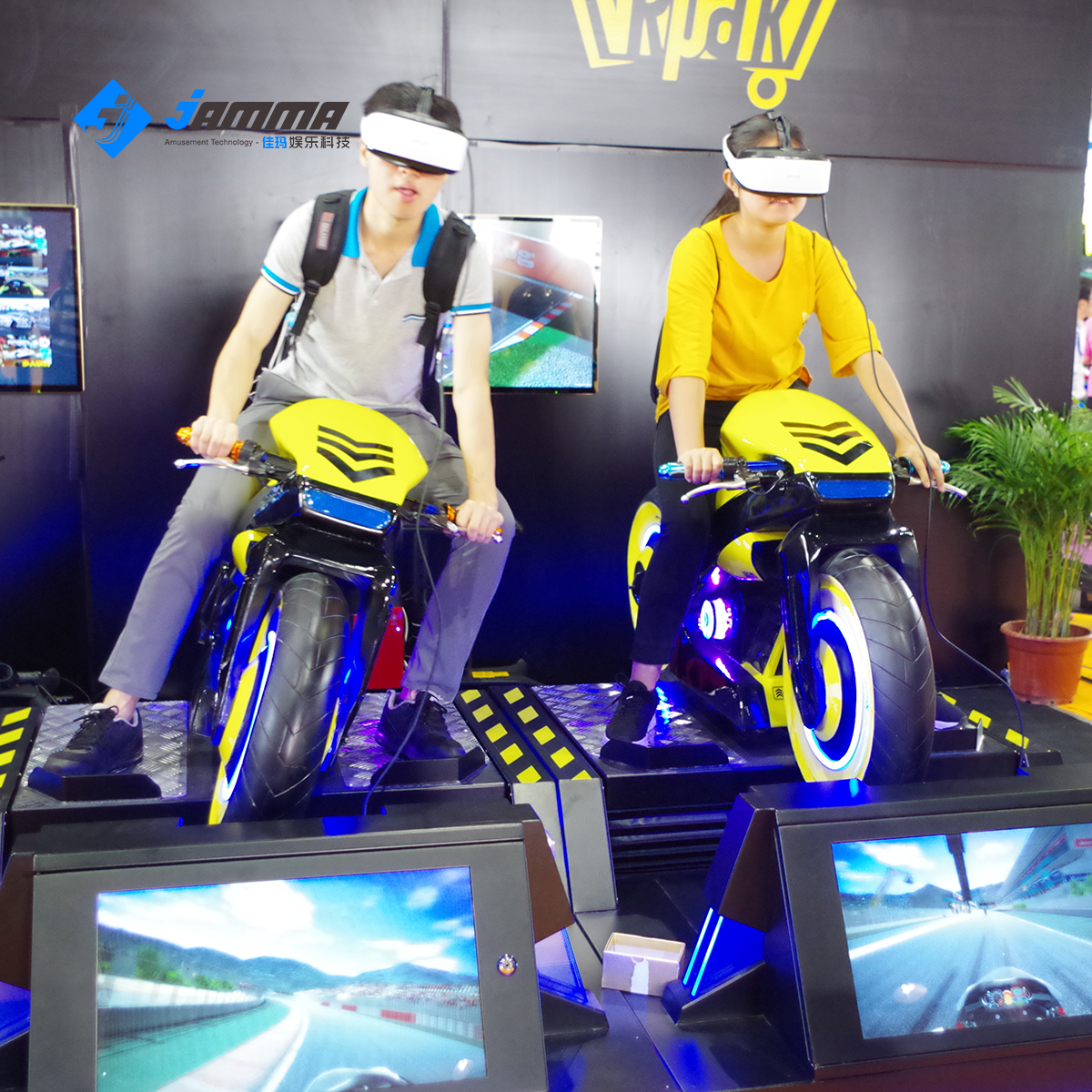 Крытый vr гоночный мотоцикл симулятор вождения игровой автомат