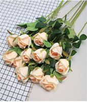 Rose Artificielle en Soie pour Décoration de Table (Salle à Manger, Salon) – Idéale pour Remise de Diplôme et Halloween – Bouquet à Fleur Unique