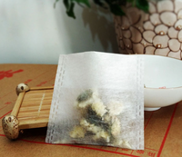 Sachet de thé jetable, sac d'emballage de thé pliant en fibre de maïs, sachet de thé