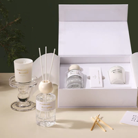 Boîte cadeau personnalisée, pliable magnétique, avec gaufrage pailleté, écologique, recyclable, en papier rigide, pour bougies, emballage de produits de soin de la peau