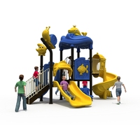 Toboganes de Plástico para Niños para Jardines de Infancia, Parques de Atracciones, Instalaciones, Equipos, Parque Infantil al Aire Libre