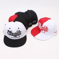 Casquette de baseball 6 panneaux brodée à blocs de couleur, style européen et américain, décontractée, en PVC, avec visière plate unique