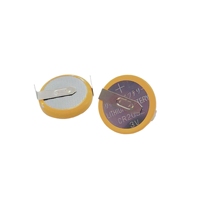 Batería CR2032 de 3V con pestaña, personalizada al por mayor, para alarma de seguridad, rastreador GPS, RTC, CMOS, BIOS, respaldo de placa base de computadora