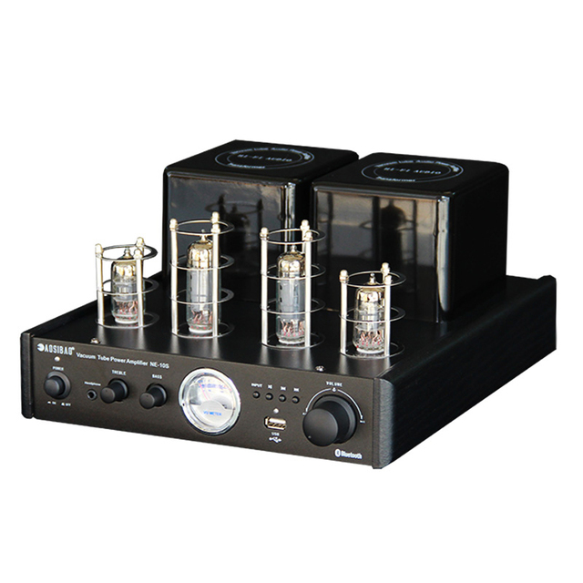 KYYSLB 220V 40w*2 Fever HIFI Tube Amplifier Blue-teeth 4.0 NE10S Headphone Amplifier USB Lossless Tube PreAmplifier 1PCS