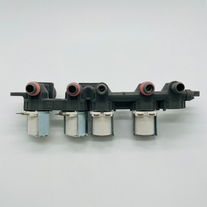 Válvula solenoide de entrada de agua dual AjU AjU73213304 de 12V para lavadora, control de agua fría y caliente - Product Image 2