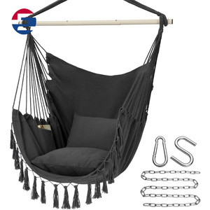 Fauteuil <span class=keywords><strong>suspendu</strong></span> en tissu moderne de qualité, <span class=keywords><strong>hamac</strong></span> simple en macramé pour usage extérieur/intérieur, salon, hôtel, 1 personne - Product Image 2