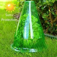 Couvre-cloche de plante réutilisable protecteur de plante verte multifonctionnel dôme de cloche en plastique extérieur pour les plantes d'oiseaux givre escargots