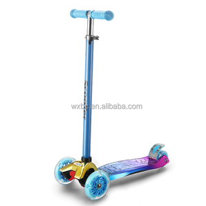 Logo özel sıcak satış itme skuter çocuklar sürüklenen <span class=keywords><strong>Scooter</strong></span> Üç tekerlekli Drift bisikleti ile çocuk için büyük boy PU tekerlekler - Product Image 4