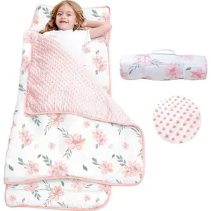 Nap mat với gối & fleece mền-55 ''* 23'' * 2 ''Nap Mat cho trẻ mới biết đi