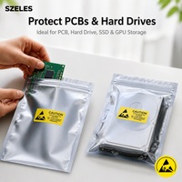 Sac antistatique ESD personnalisé avec logo pour composants électroniques PCB IC, sac de protection antistatique 50*60cm