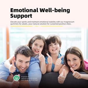 Gomitas de Citrato de Magnesio 200mg por Porción para Relajación, Energía y Apoyo <span class=keywords><strong>Prenatal</strong></span>, Suplemento Vitamínico Sin Azúcar - Product Image 4