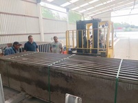 Système de production de panneaux muraux en béton préfabriqué, équipement de construction pour extrusion de dalles alvéolaires pleines et creuses