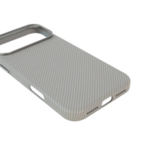 Coque de protection ultra-fine tissée à texture fibreuse avec aimant pour iPhone 17 15 Pro Max