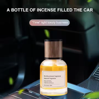 Diffuseur de voiture liquide de luxe aux huiles essentielles naturelles 160 ml en verre cristal, parfum longue durée, sûr pour les aérateurs, non toxique