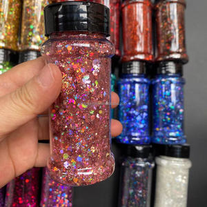 Campuran Glitter Chunky Poliester Holografik Iridescent, Glitter Chunky Longgar Grosir Dengan Wadah Shaker <span class=keywords><strong>2</strong></span> Oz - Product Image 4