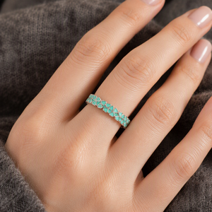 Anello Classico da Donna in Lega con Fiore e Zirconi, Design Floreale, Accessorio di Moda per Uso Quotidiano - Product Image 2