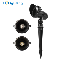 Lampe LED extérieure GU10 MR16 à piquet en aluminium pour jardin et allée, étanche, avec ampoule spot LED