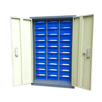 Boîte à outils avec bacs organisateurs, armoire à petites pièces, 30 tiroirs en plastique avec porte