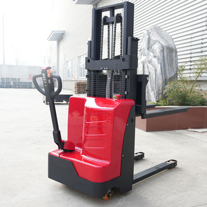 Apilador Eléctrico, Transpaleta, Carretilla Elevadora de 1.5 Toneladas, 5.5 m de Altura de Elevación con Horquillas Ajustables para Elevación de Materiales - Product Image 2