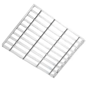 Pabrik Harga Steel Grating dengan Standar Kualitas Tinggi Bahan Bangunan Logam Galvanized Steel Bar Grating