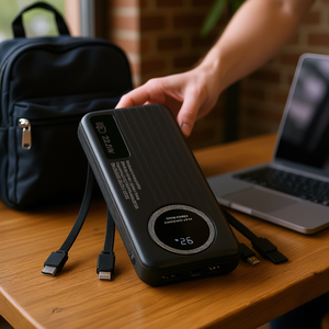 Batería Portátil de Viaje de 10000mAh, 6 Puertos de Carga Rápida, Entrada USB Tipo-C y Micro-B, Pantalla LED Inteligente, Cargador Power Bank para Teléfono - Product Image 2