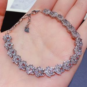 男性と女性の両方に適した天然アクアマリンを備えた高品質のスターリングシルバーブレスレットセットは、完璧な贈り物になります。 - Product Image 3