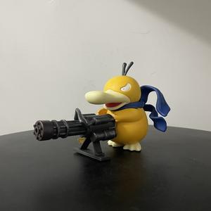 Figura de PVC de Psyduck con Pistola Gatling de la Serie Trumpet, Juguete de <span class=keywords><strong>Pato</strong></span> Adorable, Modelo Creativo de Colección, Periférico de Anime, Regalo de Cumpleaños - Product Image 2